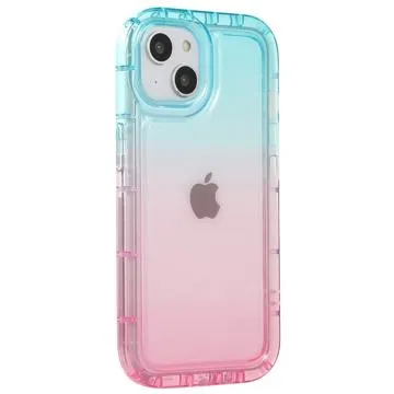 Gradient Color iPhone 14 Plus TPU Case - Blue / Pink