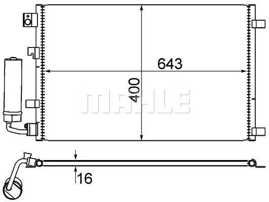 Condenser Air Conditioning 8FC351310-121 by BEHR
