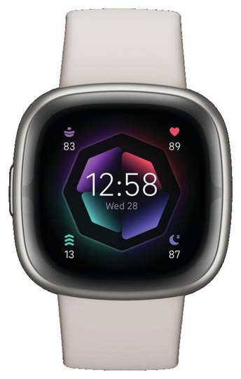 Fitbit Sense 2 Smart Watch - Lunar White/Platinum