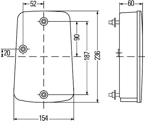 Combination Tail Light 2VP 998 233-281 Hella 2VP 998 233281