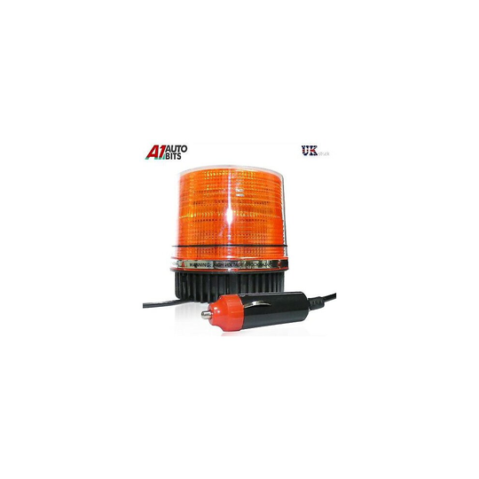 12V Magnetic LED Amber Strobe Beacon Light Emergency Hazard Flashing Bar Car Van