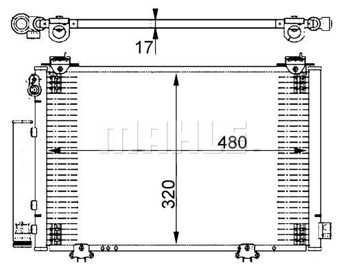 Condenser Air Conditioning 8FC351302-201 by BEHR