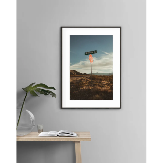 Stop, Somewhere In Nevada - Picture Frame Photograph Print on Paper
