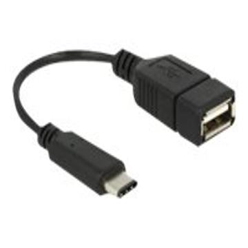DeLOCK USB 2.0 / USB-C Adapter - 15cm - Black