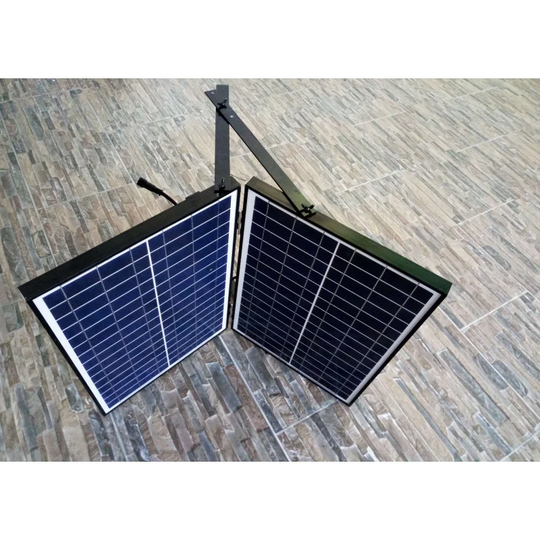Pack of 10 Black (200W) Waterproof IP65 2400lm - Day White 6000K Solar Panel