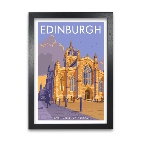 Scotland Edinburgh by Stephen Millership - Picture Frame Graphict Art Print on Paper