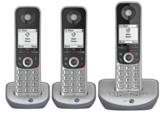 BT Advanced Z Cordless Telephone & Answer Machine - Triple