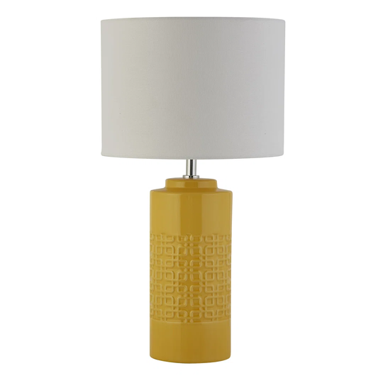 Ochre Ceramic Table Lamp