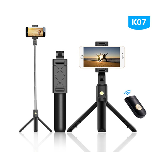 All in One Extendable & Portable iPhone Tripod Selfie Stick + Remote