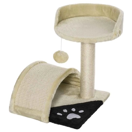 PawHut 2 Tier Cat Tree - Beige