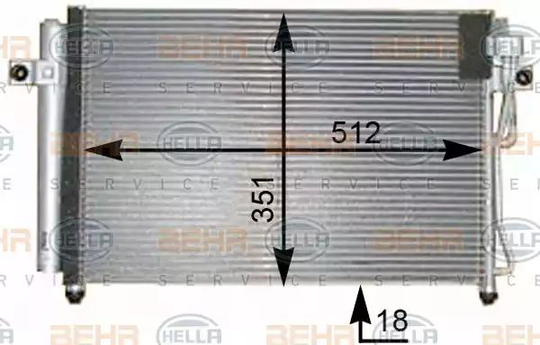 Condenser Air Conditioning 8FC351302-301 by BEHR