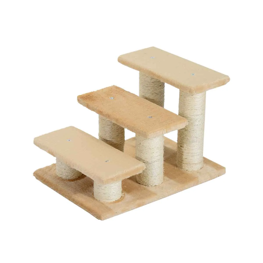 PawHut Portable Cat Steps - Cream