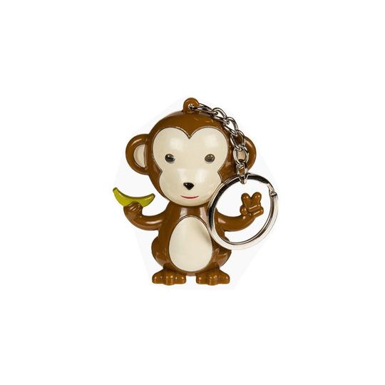 Cute Monkey Keyring with Light and Sound