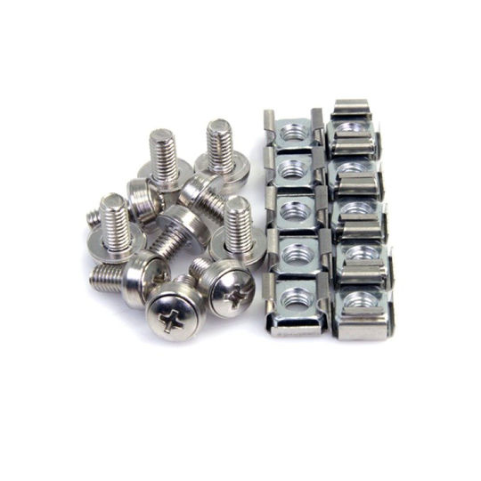 StarTech.com 100Pkg M6 Mounting Screws & Cage Nuts