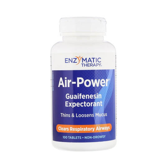 Enzymatic Therapy Air-Power Guaifenesin Expectorant 100 Tablets