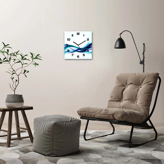 Jobyna Waves Abstraction Silent Wall Clock