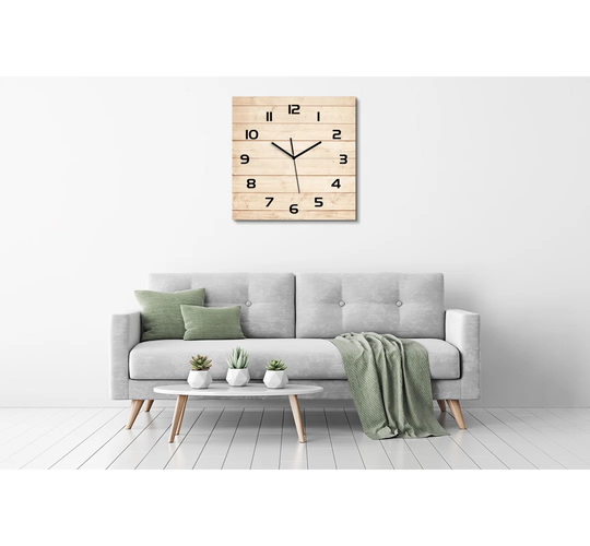 Jhoniel Wooden Silent Wall Clock