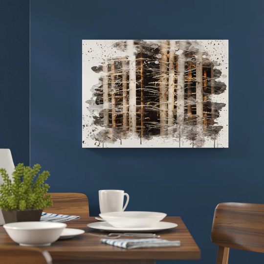'Deep Forest Wood Trees' Graphic Art Print Poster