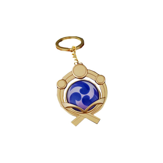 (17) Genshin Impact Seven Elements Keychain Geo Anemo Electro Dendro Hydro Pyro Cryo
