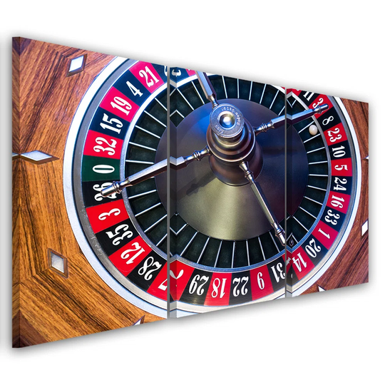 Canvas Print Roulette Poker Gambling