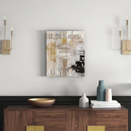 Vintage Britain by Lebens Art - Wrapped Canvas Graphic Art Print