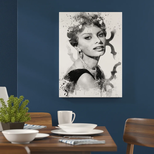 'Sophia Loren' Graphic Art Print Poster