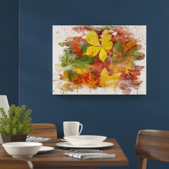 'Autumn Leaves' Graphic Art Print Poster