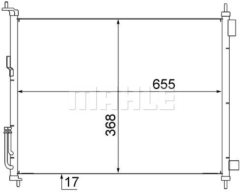 Condenser Air Conditioning 8FC351307-781 by BEHR