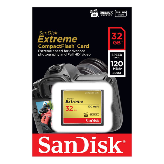 SanDisk 32GB Extreme CompactFlash Card