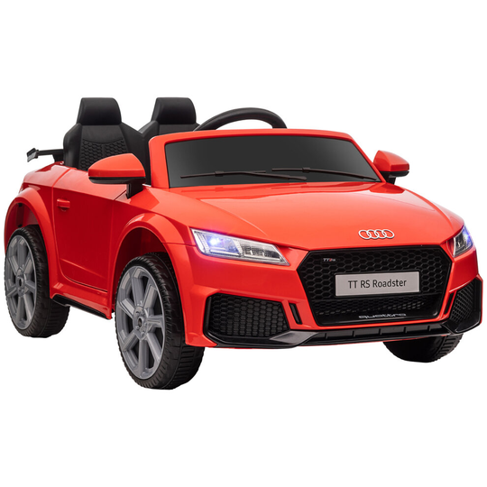 HOMCOM Licensed Audi TT RS Ride On Car w/ Remote Headlights Red