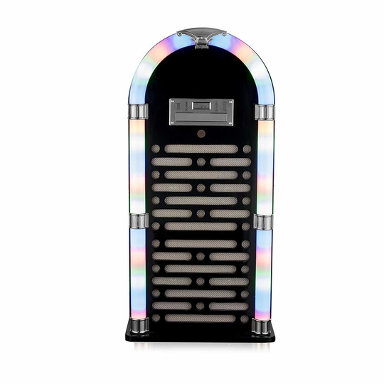 iTek I60017GB Floorstanding Multi-Functional Bluetooth Jukebox with CD Player, FM Radio