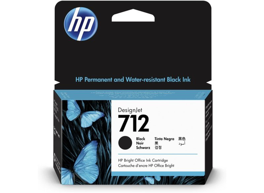 HP 712 38-ml Black DesignJet Ink Cartridge