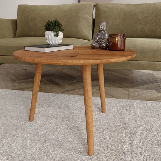 Hounslow Beech Wood 3 Legs Coffee Table