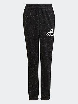 Boys, adidas Future Icons Badge Of Sport Joggers - Black/White, Black/White, Size 7-8 Years