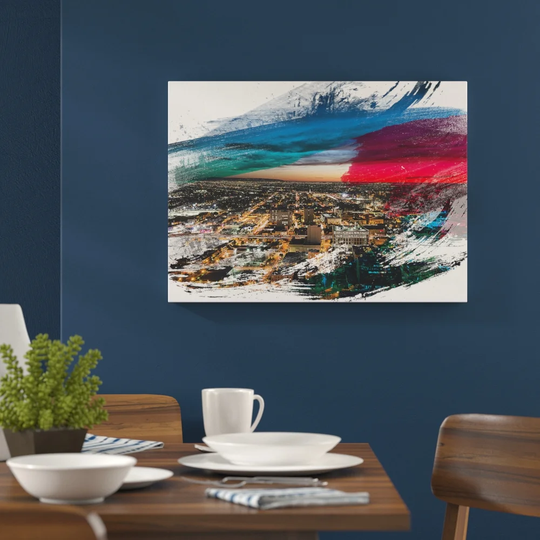 'Los Angeles Skyline California USA' Graphic Art Print Poster