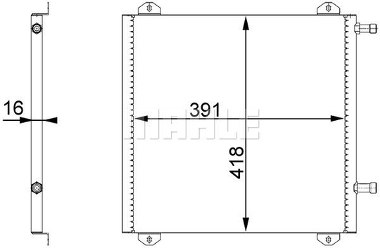 Condenser Air Conditioning 8FC351317-771 by BEHR