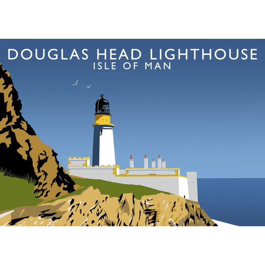 Douglas Head Lighthouse by Richard O'Neil - Graphic Art Print on Paper