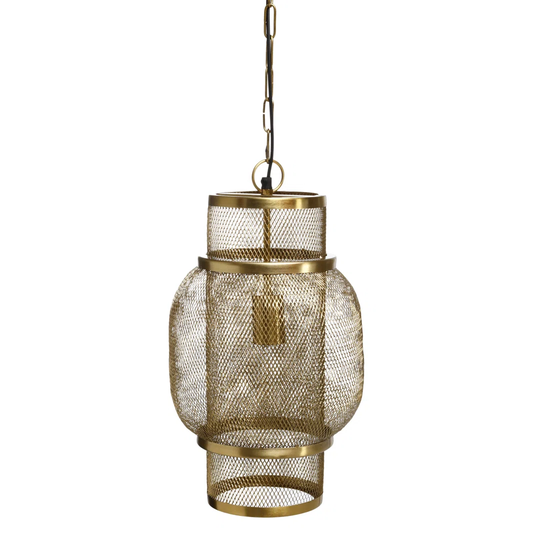 Highhouse Gold 1-Bulb 45" H Plug-in Outdoor Hanging Lantern