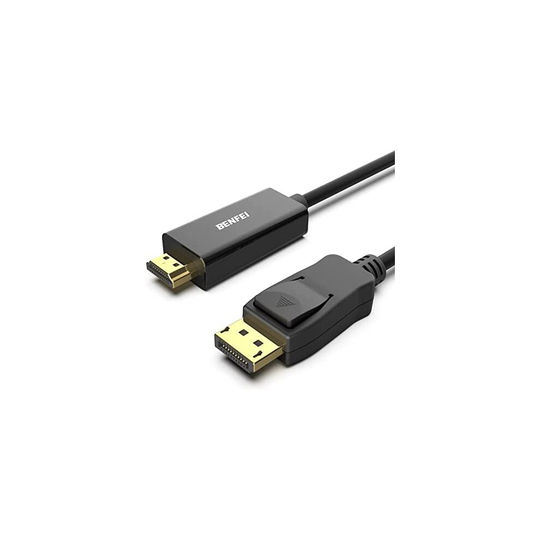 DisplayPort to HDMI 4.5M Cable, Benfei DP Display Port to HDMI HDTV 1080P Adapter Male to Male Converter Gold-plated Cord for Lenovo, Dell, HP, Asus