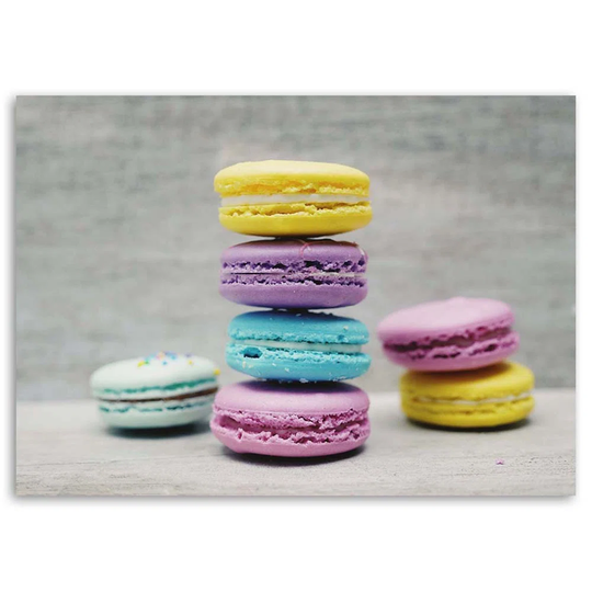 Canvas Print Colourful Macaroon