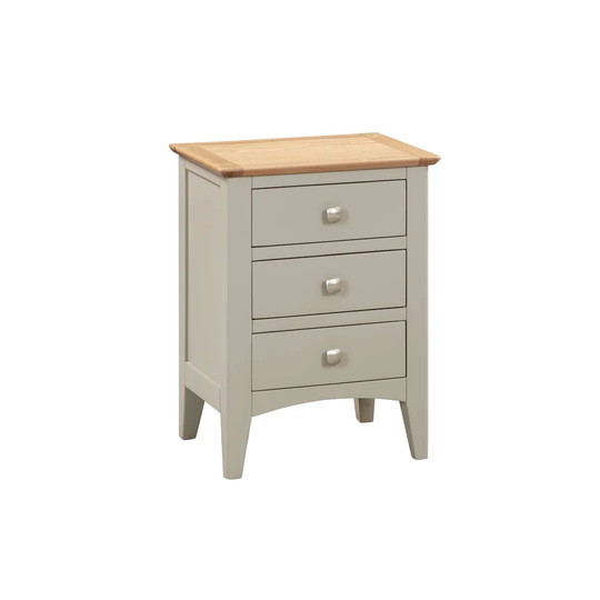Shellman 3 Drawer Bedside Table