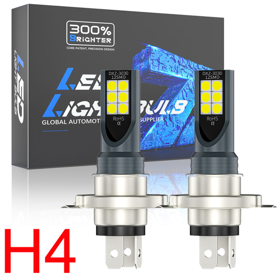 DXZ-3030 H4 50W 14000LM LED Car Headlight Bulbs Fog Light 6500K 2 Pack