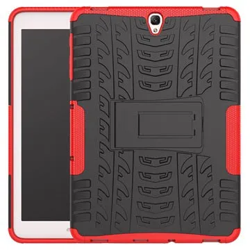 Samsung Galaxy Tab S3 9.7 Anti-slip Hybrid Case - Red / Black