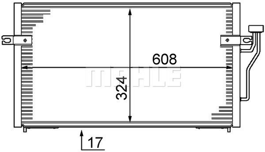 Condenser Air Conditioning 8FC351037-351 by BEHR