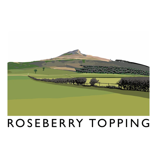Roseberry Topping 5 by Richard O'Neil - Graphic Art Print on Paper