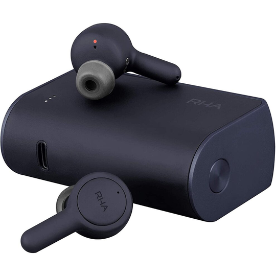 RHA TrueConnect 2 - Navy Blue: Bluetooth 5 water resistant & sweat-proof wireless earbuds