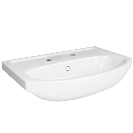 Arley 500Mm 2 Tap Hole Semi Recessed Basin In A Box