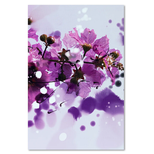 Canvas Print, Purple Flowers 16429