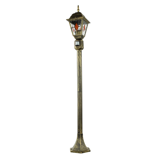 Behr Black/Gold 112Cm H Hardwired Lamp Post