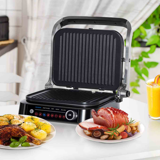 HOMCOM 800-110V70 2100W Health Grill And Panini Press